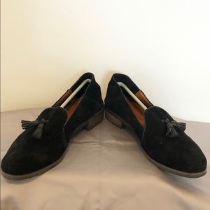 Black loafers